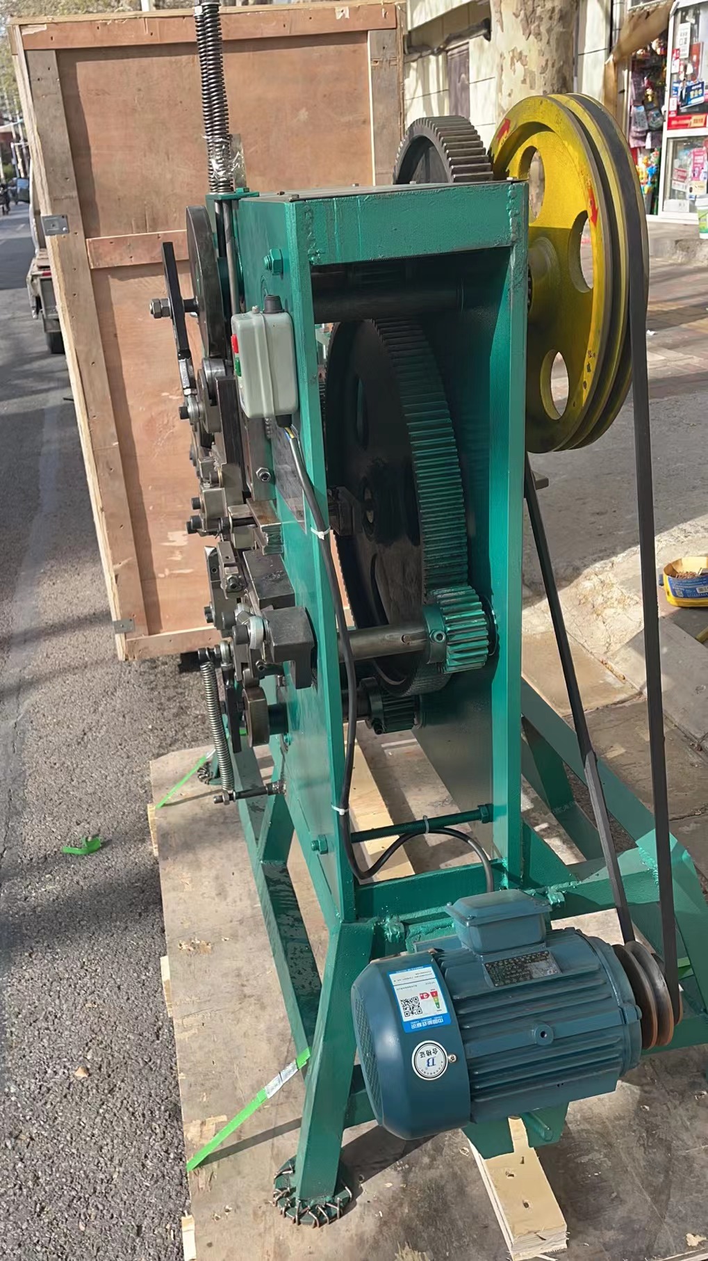 1/2' dokuma çemberleme tokası makinesi Chicago, ABD'ye gönderiliyor